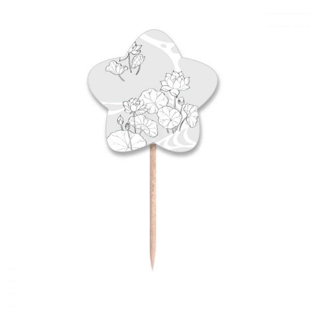 Cure-dents fleur de lotus et étoiles pour sublimer vos apéritifs festifs
