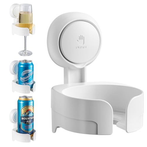 Catálogo para Comprar On-line Soportes para copas . 49 TAILI - Soporte para Copas de Vino con Ventosa para bañera, para Cerveza, Vino y Bebidas, portátil, para Ducha, baño, SPA, Cocina, Resistente al Agua y extraíble, Color Blanco