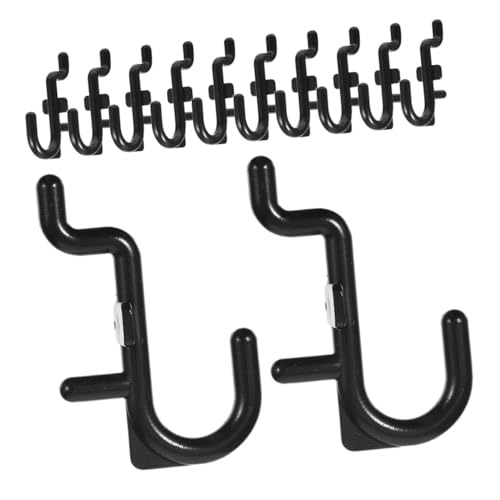 OUNONA Pegboard Wall Accessories 50pcs Garage Hooks J-Shape Pegboard Tool Utility Hooks for Workshop