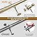 Shantra 6ft Bar Foot Rail Kit, 304 Stainless Steel Tube with Polished Finish & Brushed Brackets, Brass Bar Foot Rest Rail, Complete Undercounter Mount Hardware and Tubing