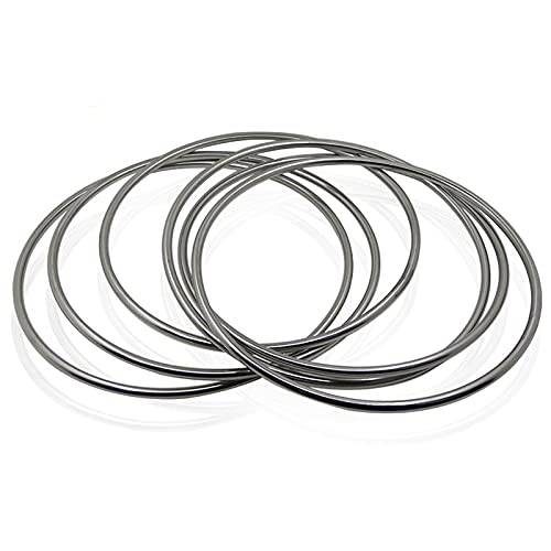 Rebetomo Chinese schakelringen 6 ringen set magnetisch slot 30cm - Chrome Magic Tricks Magiciain podium illusies gimmicks Prop Mentalisme Ring Magic