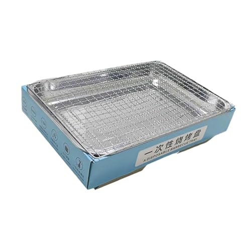 Fzaqwen Pequeña Parrilla Desechable Camping Grill Barbacoas par de Las Barbacoa para El Picnic Mochilas Al Aire Libre