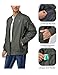 Little Donkey Andy Men's Lightweight Bomber Jacket Causal Fashion Flight Windbreaker Fall Spring Outdoor Coat Olive Branch XL