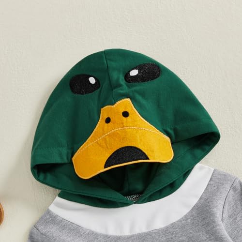 Toddler Baby Boy Fall Winter Clothes Mallard Duck Hoodie Long Sleeve Hooded Sweatshirt Pants Set Cute 2 Piece Outfit4