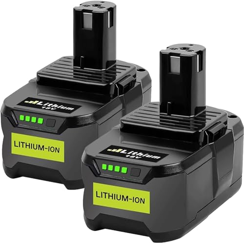 2X 18V 8.0Ah/8000mAh Batteries au Lithium pour Ryobi P108 RB18L40 P108 RB18L25 RB18L15 RB18L13 P107 P122 P104 P105 P102 P102 2003