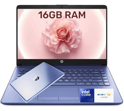Image of HP Everyday Laptop • 16GB RAM • Microsoft 365 • 2026 Edition • Intel 4-Core Processor • Windows 11 • 576GB Storage (64GB SSD + 512GB External) • Long Battery Life • Thin & Portable