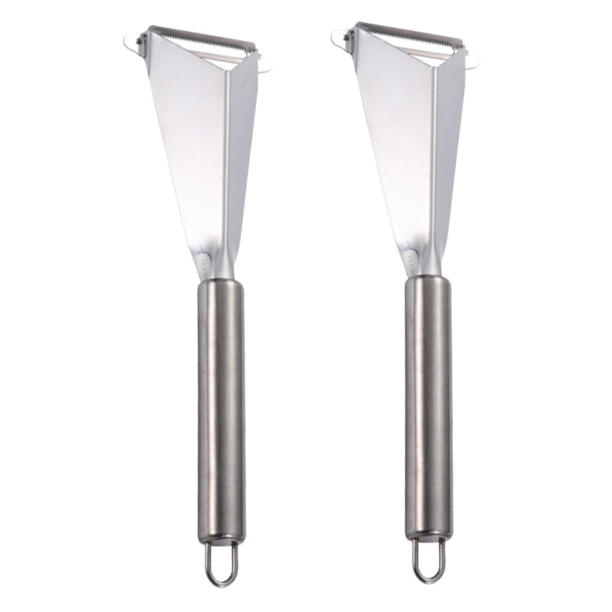 Cabilock 2pcs Fruit Set Stainless Steel Peeling Tool Crinkle Cutter for Kitchen Tools