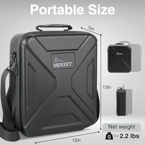 Image of Starlink Mini Case - Ultra-Light Portable Storage for Starlink Mini Dish & Accessories, Shockproof & Splash-Resistant, Dual Carry Options, Ideal for Travel, Camping, RV Adventure (Black)