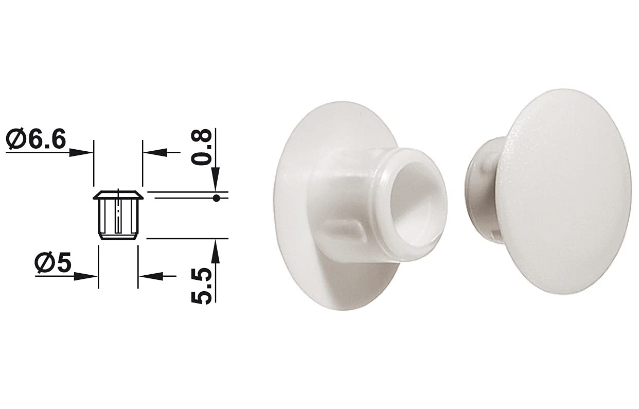 cyclingcolors diameter trou 5mm / Blanc diameter 5mm / weiß Diameter 5 mm/White RAL 9010, Diameter: 5 Mm, White Ral 9010 - Image 2