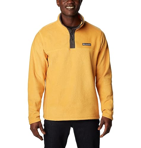 Columbia Men's Steens Mountain Half Snap, Raw Honey, Shark, XXL