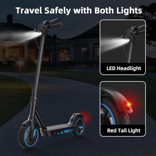 Electric Scooter Adult, Powerful Motor 350W/500W, 8.5/10 Inch Tires, Battery 10.5Ah/15Ah, Maximum Speed of 25KM/H, Range 30-45KM, Dual Brake System, APP Connection - Image 6