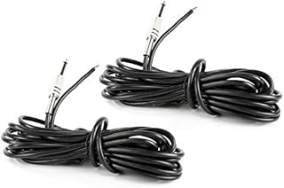 QTX Sound 2x 6.35mm Male Mono Jack to Bare Wire 6m