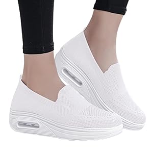 2023 Nieuwe orthopedische sneakers, schoenen voor dames met diabetes, mesh stretch sneaker met plateauzool, slip-on wandelschoenen met voetboogondersteuning, lichtgewicht ademende trainingschoenen met