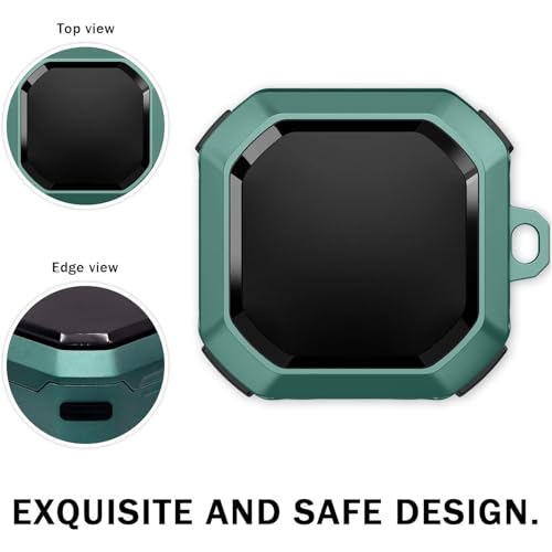 Image of Full Body Rugged Shockproof Case Cover Compatible for Samsung Galaxy Buds Core (2025) -Dark Green