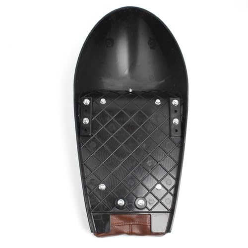 Selle Rétro Moto Anti Mal de Dos Coussin Pan Base Noir