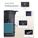 ECOHUB Waterproof Backpack for Women Men, 30L Roll-Top Closure Heavy Duty Dry Bag for Travel with IPX8 Waterproof Phone Case - Image 3