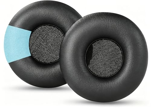 Almohadillas de repuesto para auriculares Sony MDR-ZX110NC, cubiertas de cuero proteínico y espuma viscoelástica, color negro