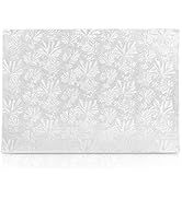 Rectangular White Cake Boards Rectangle - Cake Drums Super Heavy Elements Foil Board Cake Holder ...