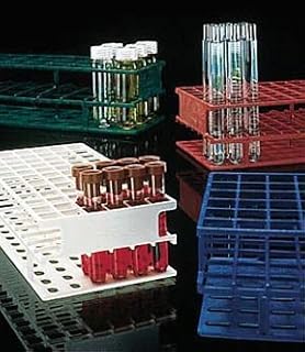 Nalge Nunc Unwire Polypropylene Test Tube Racks, For 16mm tubes, 72 places; White; L x W x H: 9-13/16 x 5 x 2-5/8 in. (24.9 x 12.7 x 6.7cm)