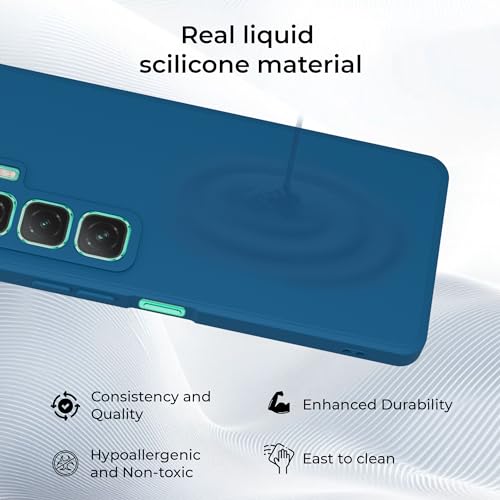 Image of A rtistque Back Cover Case for Infinix Hot 60 5G with Camera Protection | Shockproof TPU|Stylish Protective Design|Slim Fit|Ultra Matte| Back Cover - Blue