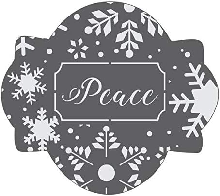 Cookie Stencils by Julia Usher | Peace | Prettier Plaques 5 Stencil Set