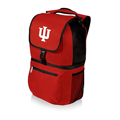 PICNIC TIME NCAA Indiana Hoosiers Zuma Backpack Cooler - Soft Cooler Backpack - Lunch Cooler, (Red)