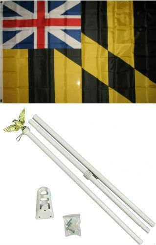 Juego de 3 x 5 brazos de pantalón con bandera de Reino Unido de colores blancos para decoración de jardín, exterior y exterior y material de