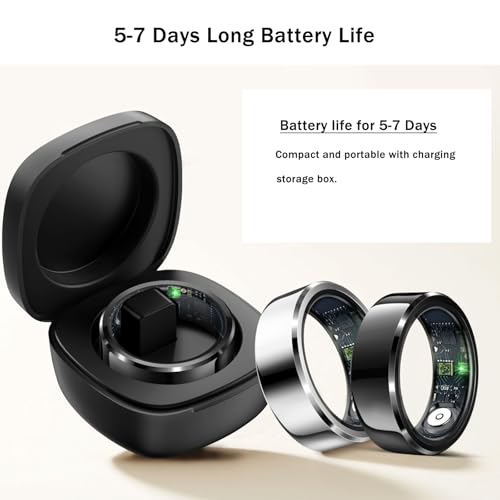 Hittopss Smart Ring, Fitness Sleep Health Tracker Rings For Men Women thumb #2