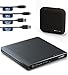 Brenner  günstig Kaufen-techPulse120 Externes USB 3.1 Blu-ray DVD CD USB-C UHD 4k 3D M-DISC BDXL HDR10 100GB Laufwerk Brenner Burner Superdrive BD Imperator Paket Tasche 90cm Anschlusskabel Aluminium Grau