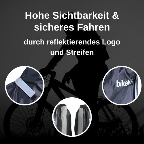 Sweatness BIKELY. Surchaussures de vélo avec Housse de Casque (Taille 36-46) imperméable avec Bandes réfléchissantes, réglage Facile de la Taille et Surface de roulement Stable pour Homme et Femme - Image 5