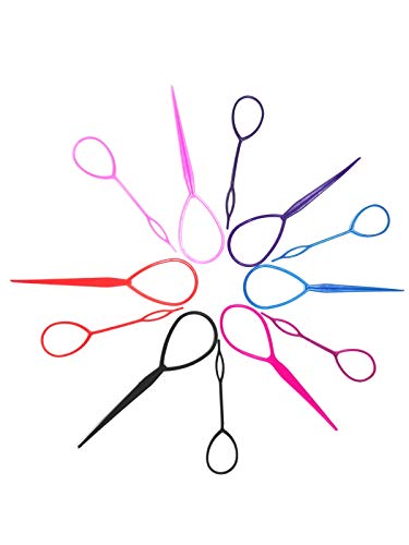 image for PPINA 12 Pieces Plastic Magic Topsy Hair Braid Accessories ,French Bra