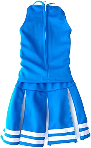 Total 2550 Little Girls' Cheerleader Cheerleading Outfit Uniform Costume Cosplay Lightblue/White (S / 2-5) #TOP7