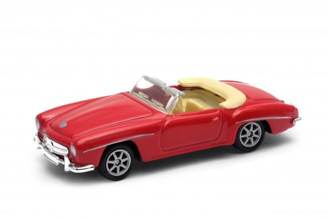 OPO 10 - Coche en Miniatura Compatible con Mercedes Benz 190 SL 1955, Escala 1:64, 3 Pulgadas (7,5 cm), Welly SUP15