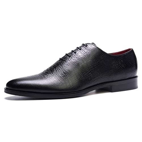 Carlos Santana Pedro Wholecut Oxford for Men | Waxed Shoe Laces| Full Grain Calfskin Leather | Rubber Outsole | Ortholite Leather Footbed | Full Leather Lining | Reliable Traction & Slip Resistance