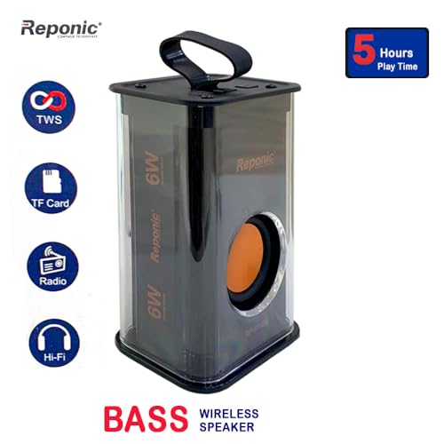 Image of Bass Wireless Bluetooth Portable Outdoor Speaker USB, SD Card & Fm Colorful (Black)