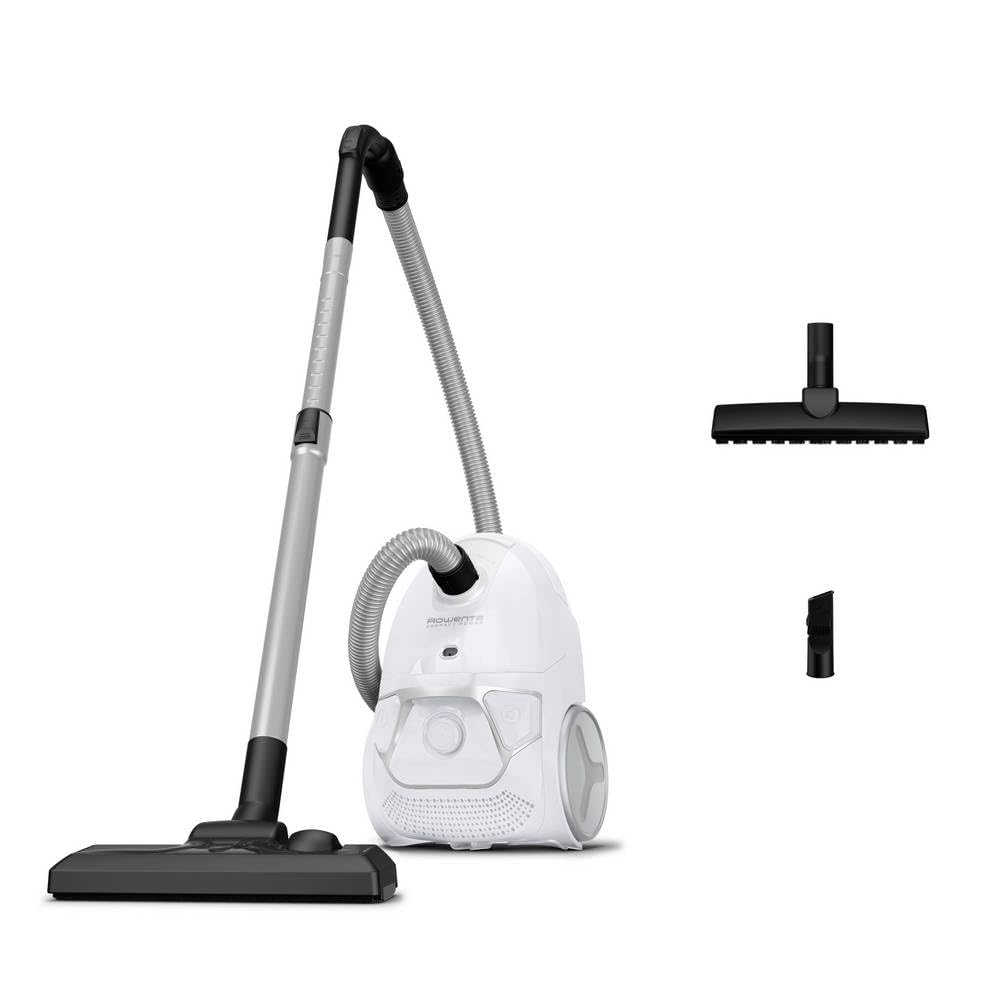 Rowenta RO3957EA Compact Power - Aspiradora, color blanco