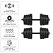 Yaheetech 66LB Weight Dumbbell Set Fitness Adjustable Cap Gym/home Barbell Plates Body Workout for Women and Men Strength Training