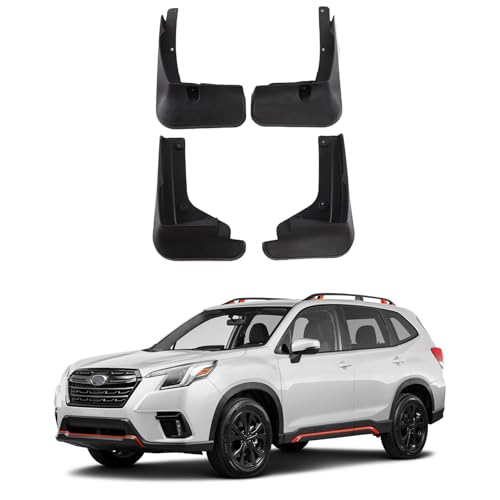 Image of for Subaru Mud Splash Guards Front and Rear Fender Cover,Compatible with 2019-2024 Subaru Forester Splash Guard Mud Flap Set of 4 Matte Black Mud Flaps