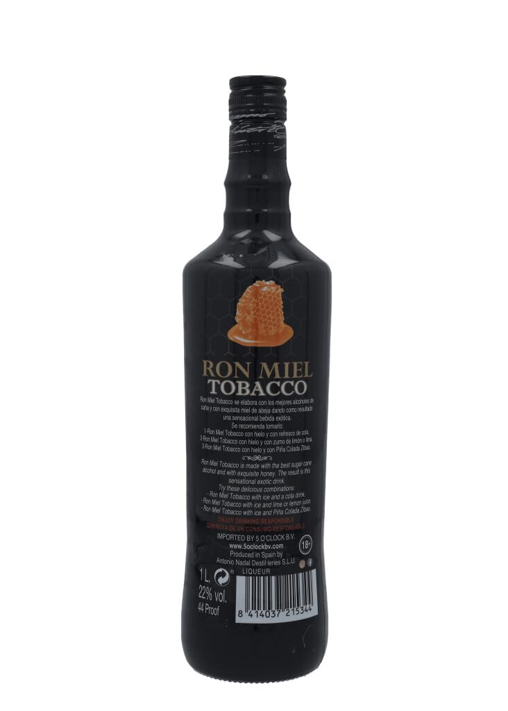 ron miel tobacco honey rum uk Ron Miel Tobacco 1L (22% Vol) : Amazon.co.uk: Grocery