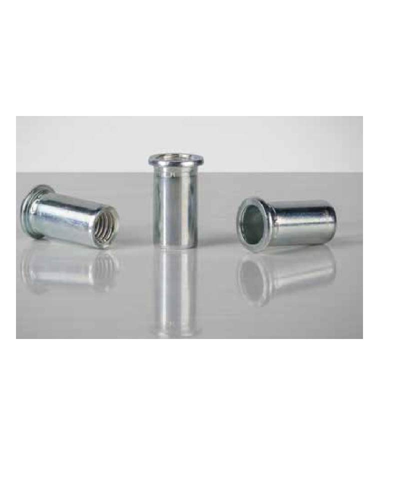 25 x acero inoxidable (VA) Tuercas de remache M6 (9,0 x 18,0 mm, inoxidables) PolyGrip® | Gran rango de sujeción: 0,25 – 6,0 mm | Comprar casquillos roscados Tuercas de remaches ciegos de