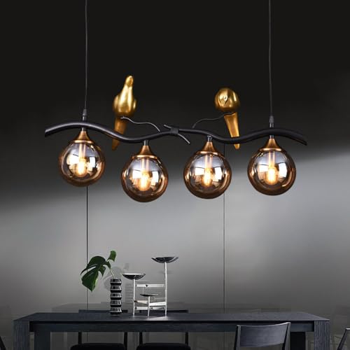 Lustres 4 lumières d'intérieur et lampe suspendue design