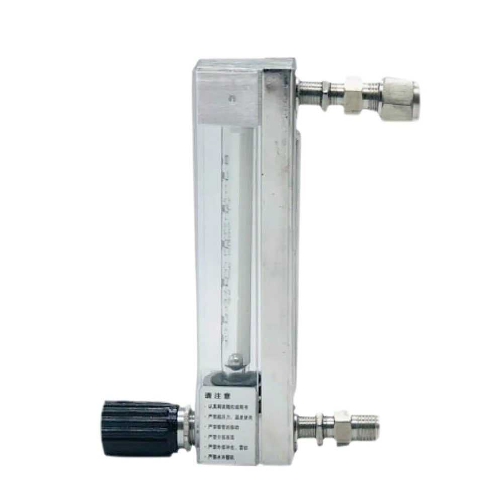 Medidor de caudal de agua, Caudalímetro rotámetro de tubo de vidrio DK800-6 Caudalímetro de gas de área variable for aire, oxígeno y nitrógeno Caudalímetro industrial de tipo flotador(50-500L-H)
