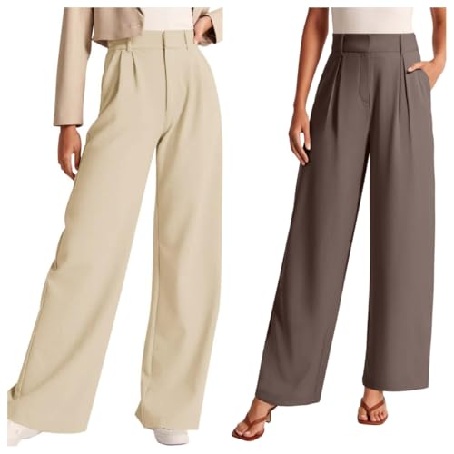 NIMIN High Waisted Work Pants for Women Business Casual Outfits 2025 Work Dressy Trousers-Size of Medium