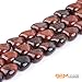 GEM-Inside 10mm Heart Charms Natural Coffee Brown Gold Swan Jasper Gemstone Stone Beads for Jewelry Making Full 15