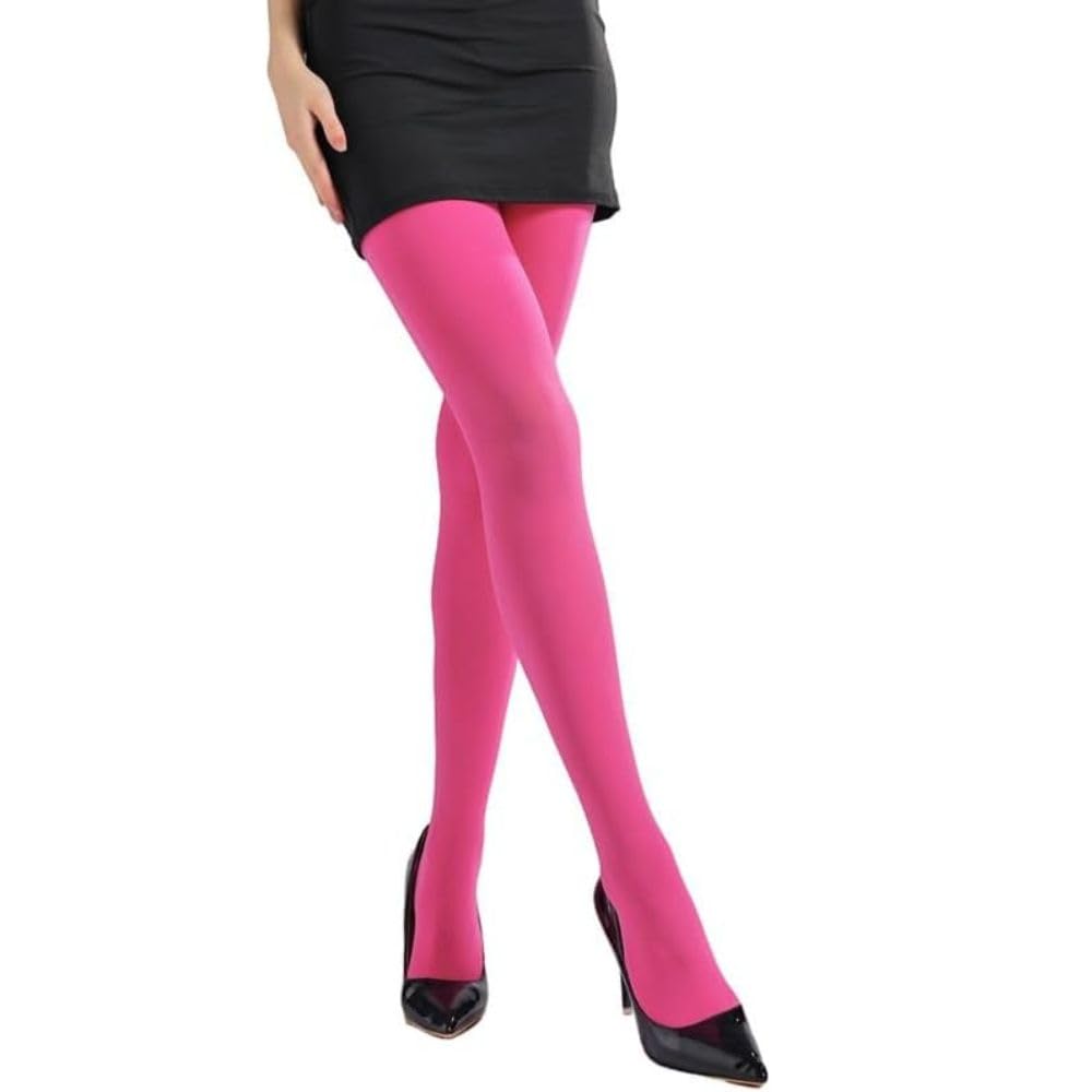 neska moda Non Transparent Solid Premium Nylon Opaque Stockings Cum Footed Dance Stockings Tights/Pantyhose Leggings For Women's & Girls -size fits for -24"-32" Waist -STK475-picture-21