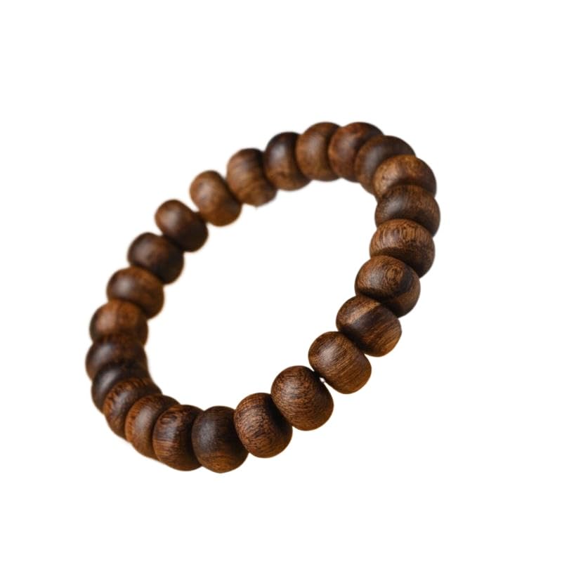 Perles de prière en bois d'agar blanc de qualité coulable pour méditation