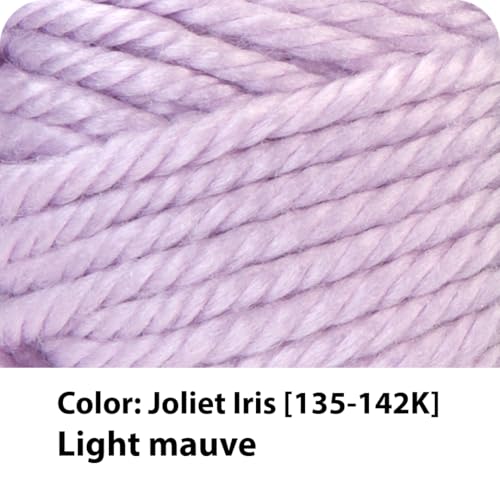 Image of Lion Brand Yarn Hometown Yarn, Super-Bulky Yarn for Knitting, Crocheting, and Crafting, 3 Pack, Joliet Iris | Super Bulky Acrylic Fiber for Warm Crochet Blankets, Knit Winter Hats, Chunky Cardigans, Soft Scarves, Weaving