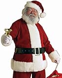Rubie's Men's Deluxe Ultra Velvet Santa Suit, Red/White, XX-Large