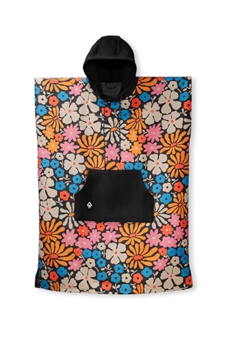 Nomadix Poncho cambiador, talla S/M - Poncho de surf y natación con capucha de secado rápido y absorbente - Lados cosidos para cambio privado - Almacenamiento en el bolsillo frontal - Hecho de