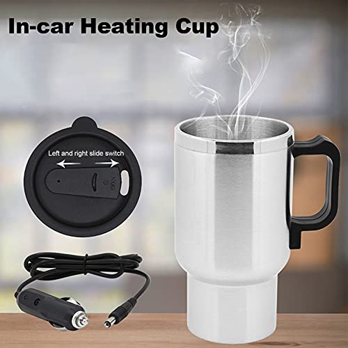 Tetera Eléctrica de Acero Inoxidable para Auto 450ml miniatura 2